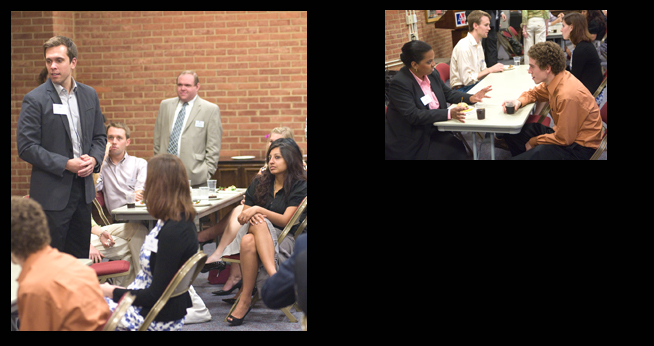 Photos from the first SIS Mentoring Program Reception.